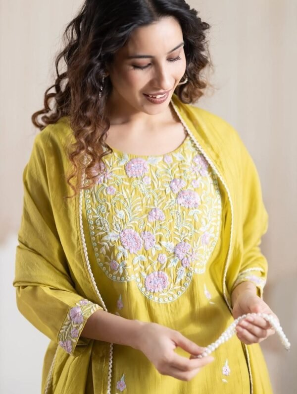 Mustard Yellow Stitched Suit