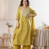 Mustard Yellow Stitched Suit