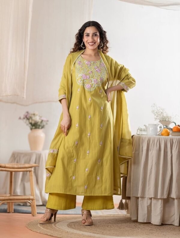 Mustard Yellow Stitched Suit