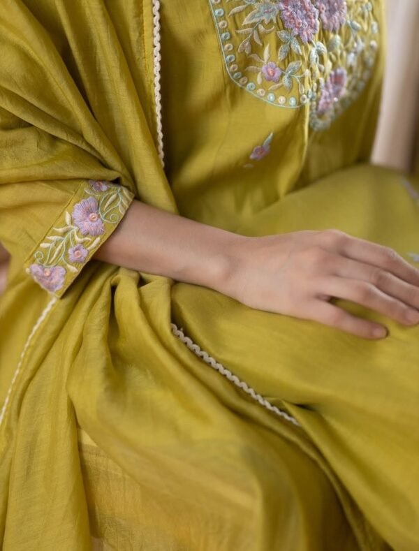 Mustard Yellow Stitched Suit