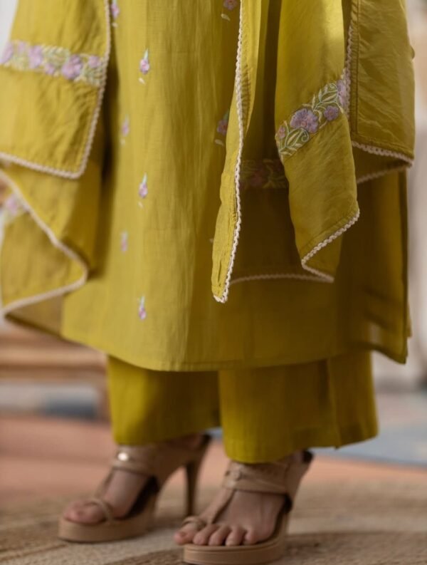 Mustard Yellow Stitched Suit