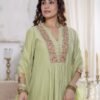 Pista Green Stitched Suit