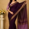 Deep Wine Silk Saree