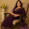 Deep Wine Silk Saree