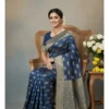 Navy Blue Silk Saree
