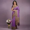 Lavender Dola Silk Saree