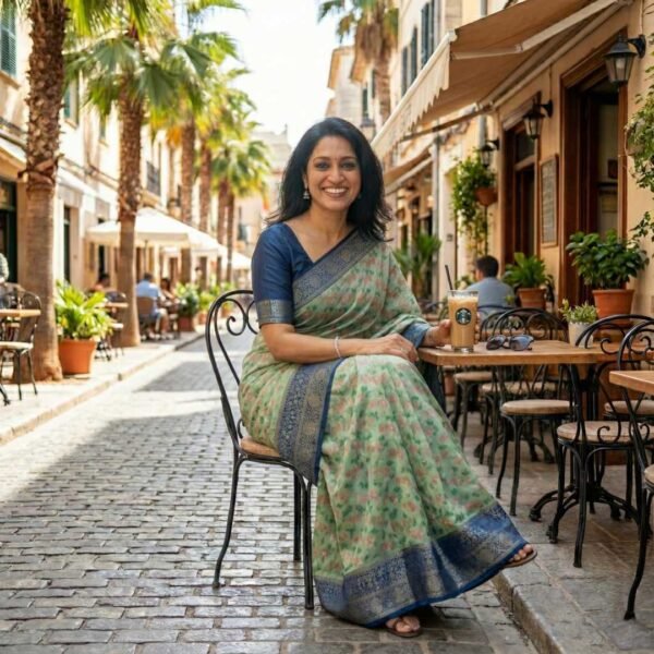 BS002187-2(4) Pista Green Kanjivaram Silk Saree