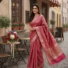 Pink Kanjivaram Silk Saree