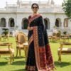 BS002302-1(3) Black Kanjivaram Silk Saree