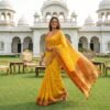 BS002302-4(3) Yellow Kanjivaram Silk Saree