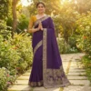 Royal Purple Dola Silk Saree