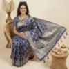 Royal Blue Banarasi Pure Silk Saree