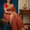 Rich Red Banarasi Pure Silk Saree