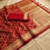 Rich Red Banarasi Pure Silk Saree