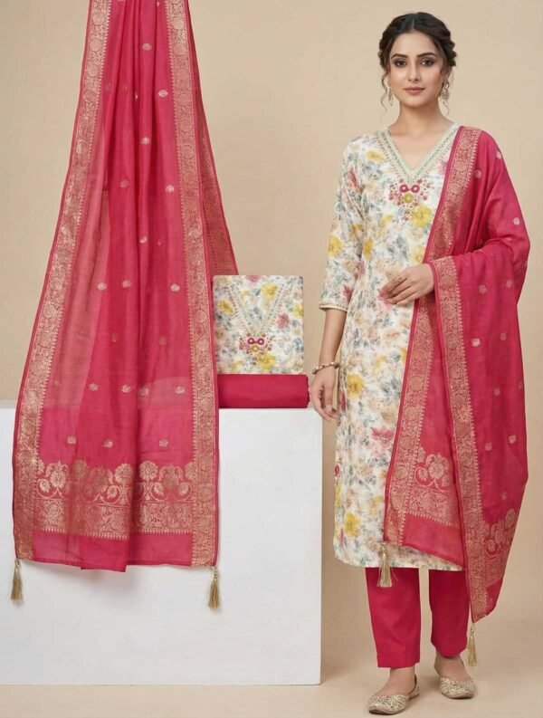 Cream Unstitched Suit