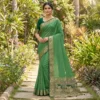 Green Dola Silk Saree Green Dola Silk Saree