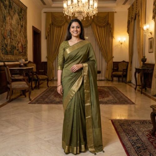 Henna Dola Silk Saree