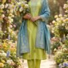 Lemon Green Unstitched Suit