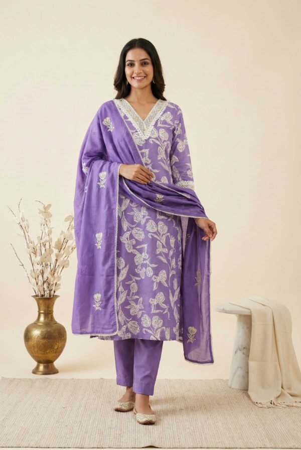 Light Purple Unstitched Suit Light Purple Unstitched Suit