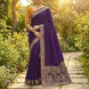 Royal Purple Dola Silk Saree
