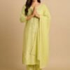 Lemon Yellow Cotton Stitched Suit