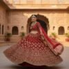 Maroon Bridal Lehenga
