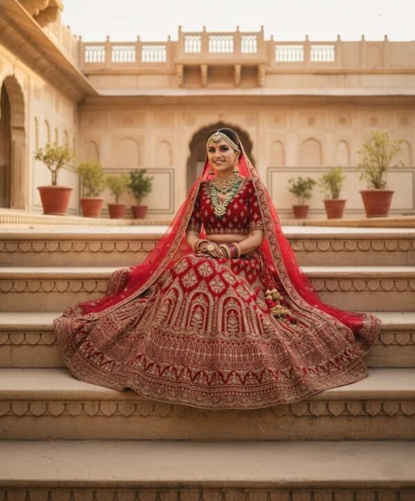 Maroon Bridal Lehenga