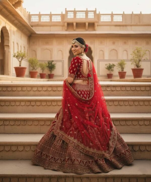Maroon Bridal Lehenga