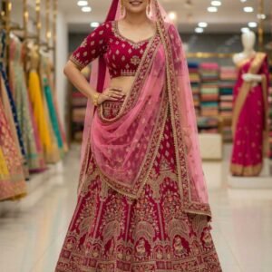 Maroon Bridal Lehenga