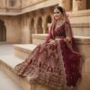 Mesmerizing Wine Bridal Lehenga