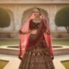 Dark Wine Bridal Lehenga