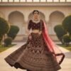 Dark Wine Bridal Lehenga