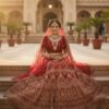 Fascinating Maroon Bridal Lehenga