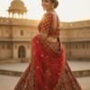 Fascinating Maroon Bridal Lehenga