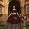 Dark Coke Bridal Lehenga