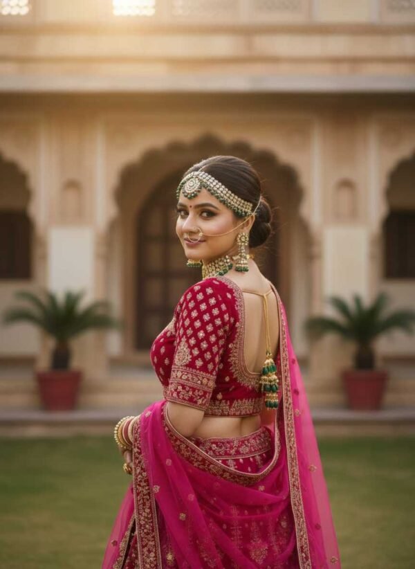 Magenta Bridal Lehenga