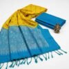 Yellow Kanjivaram Pure Silk Saree