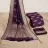 Purple Dola Silk Saree