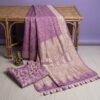 Light Purple Georgette Saree