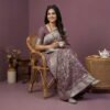 Light Coke Georgette Saree