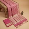 Peach Color Georgette Saree