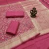Peach Color Georgette Saree