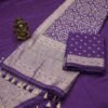 Dark Purple Georgette Saree