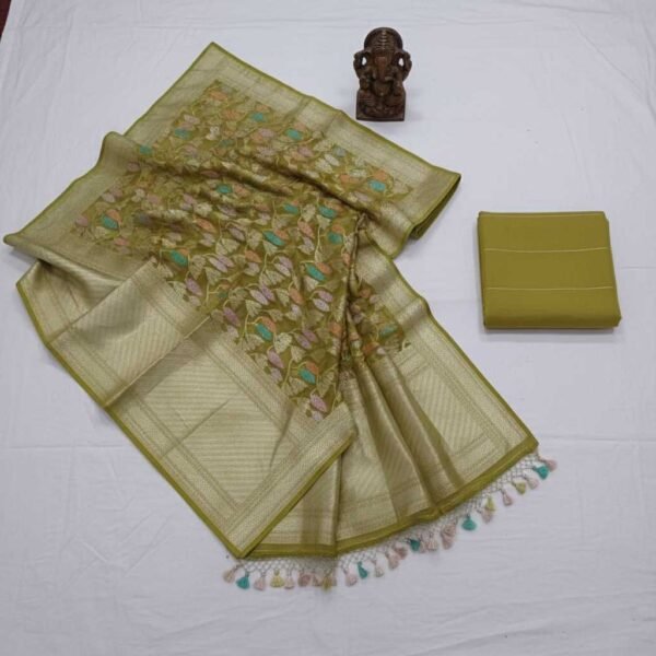 BS002350-3(3) Mustard Georgette Saree