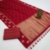 Red Booty Banarasi Pure Silk Saree
