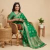 Green Boota Banarasi Pure Silk Saree
