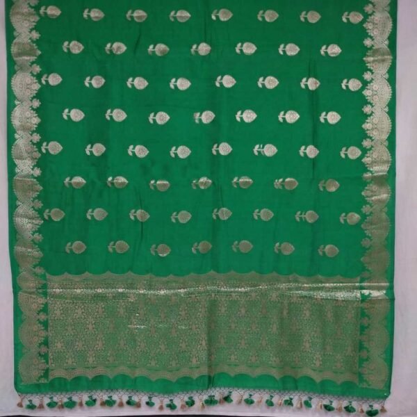 Green Boota Banarasi Pure Silk Saree