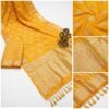 Yellow Boota Banarasi Pure Silk Saree