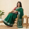Green Pink Banarasi Pure Silk Saree
