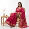 Rani Pink Banarasi Pure Silk Saree